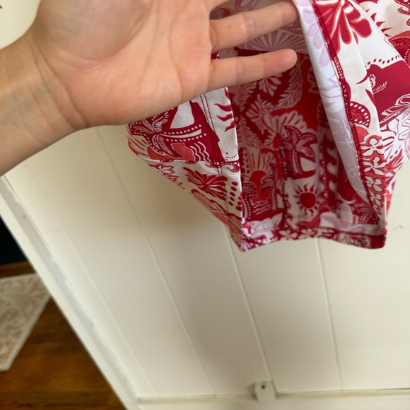 Tori Richard Rendezvous Sage Romper Cardinal Large Red BNWT - Picture 8 of 8